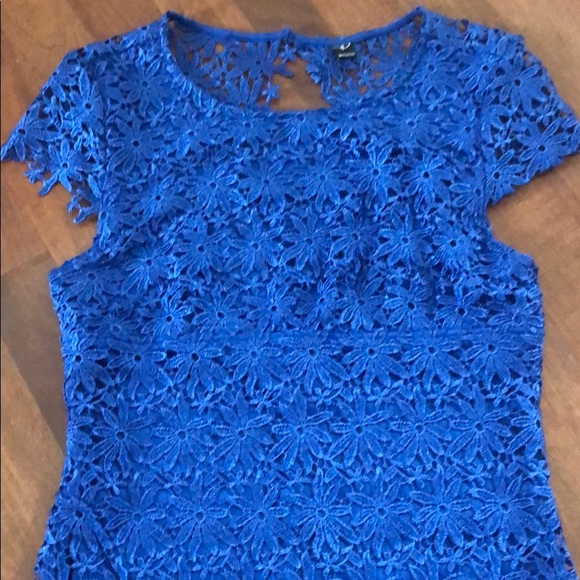 Open Back Cobalt Blue Dress - Size L - Picture 2 of 4